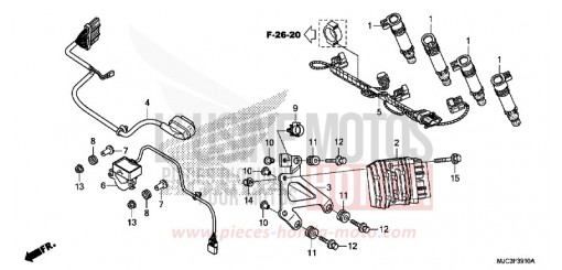 FAISCEAU SECONDAIRE CBR600RRD de 2013